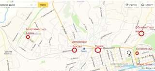 Апартаменты Апартаменты у Елены Сухум Апартаменты с 2 спальнями-6